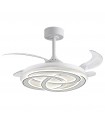Ventilador NUDOS DC 72W 6480Lm 4 Aspas Blanco CCT