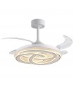 Ventilador NUDOS DC 72W 6480Lm 4 Aspas Blanco CCT