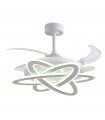 Ventilador SATURNO DC 72W 6480Lm 4 Aspas Blanco CCT