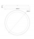 Plafón Led DANDY Negro Ø80CM 116W 11600LM 120º IP20