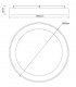 Plafón Led DANDY Madera Ø60CM 86W 8600LM 120º IP20