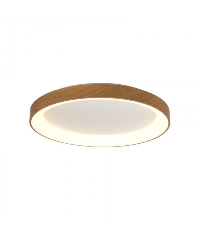Plafón Led DANDY Madera Ø45CM 66W 6600LM 120º IP20