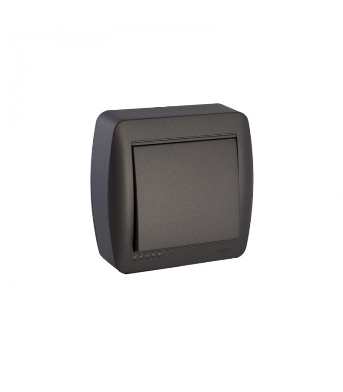 Conmutador / interruptor 10AX 250V De superficie Negro
