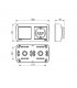 Base fija 2P+T 16A 250V + Conmutador / interruptor 10AX 250V De superficie