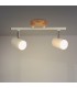 Aplique de Techo Gu10 Orientable Serie WOOD 2 Focos