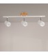 Aplique de Techo Gu10 Orientable Serie WOOD 3 Focos