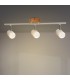 Aplique de Techo Gu10 Orientable Serie WOOD 3 Focos