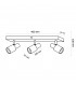 Aplique de Techo Gu10 Orientable Serie GOLD 3 Focos