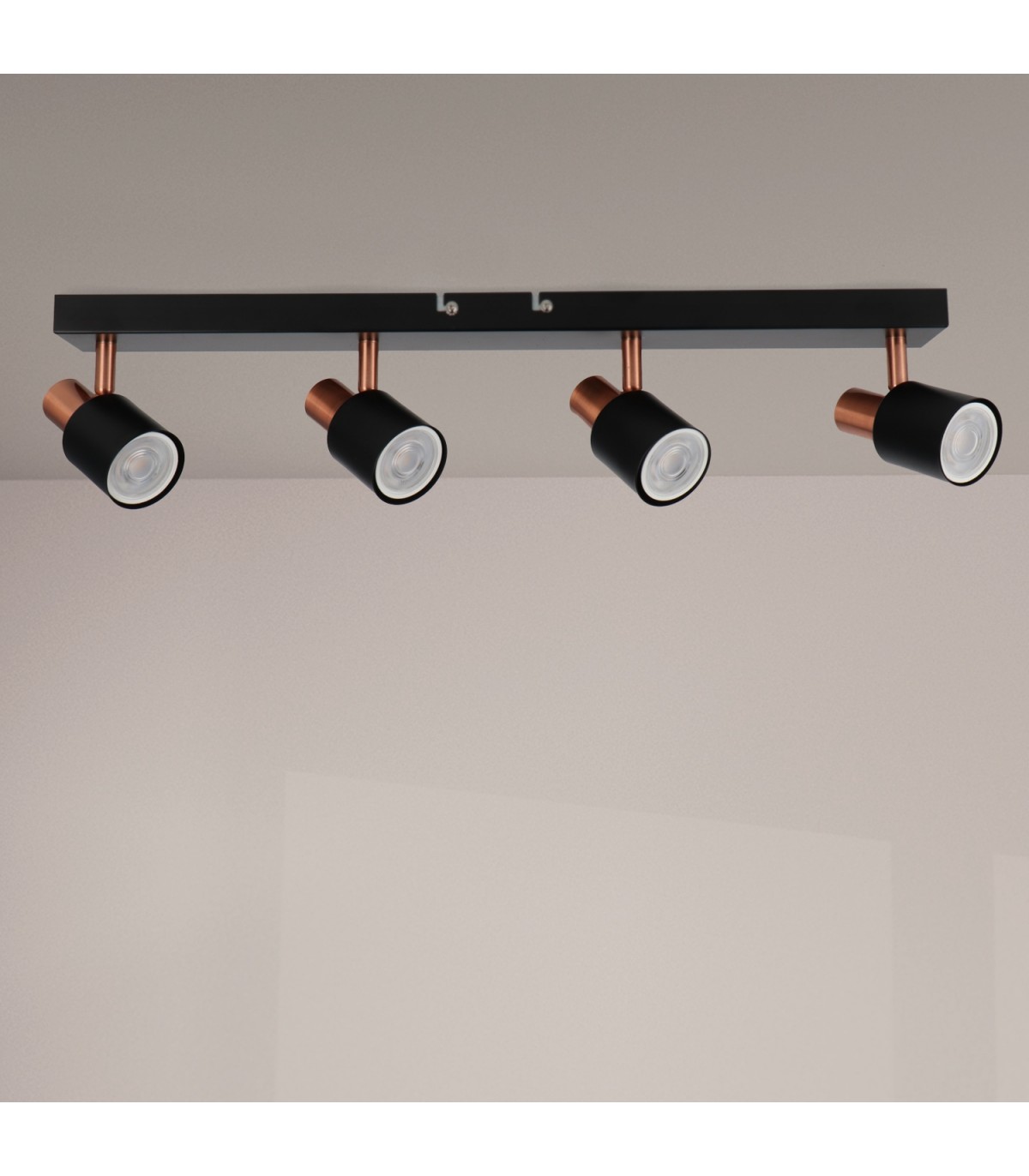 Aplique de Techo Gu10 Orientable Serie GOLD 4 Focos