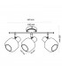 Aplique de Techo E14 Orientable Serie GLASS 3 Focos
