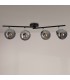 Aplique de Techo E14 Orientable Serie GLASS 4 Focos