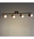 Aplique de Techo Gu10 Orientable Serie BLACK 4 Focos