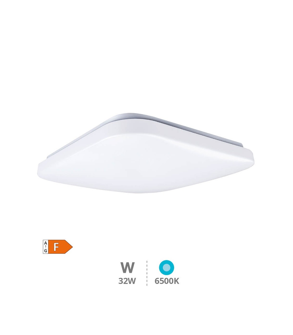 Plafón Superficie BOGEN 32W 3380Lm Cuadrado