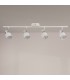 Aplique de Techo Gu10 Orientable Serie WHITE 4 Focos