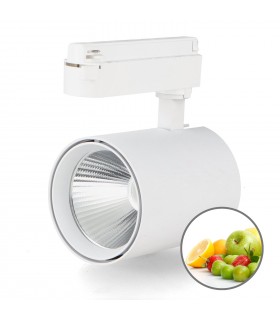 Foco Carril Monofásico AIR Frutas 30W 3500Lm 36º Blanco