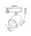 Foco Carril Monofásico AIR Frutas 30W 3500Lm 36º Blanco
