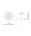 Foco Empotrable Led WHITE TRACK 10W 1200LM 36º IP20 CCT