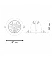 Foco Empotrable Led BLACK TRACK 35W 4200LM 36º IP20 CCT