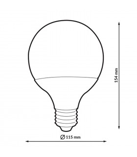Bombilla Led PRO G120 24W 2928LM 200º E27