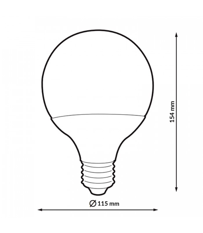 Bombilla Led PRO G120 24W 2928LM 200º E27