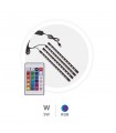 Kit 2M Tira de LED USB 230mm inteligente vía bluetooth RGB