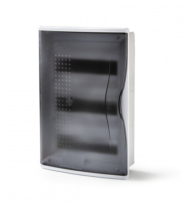 Armario Empotrar 36 Módulos (3x12) Puerta Transparente Fumé