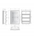 Armario Empotrar 36 Módulos (3x12) Puerta Transparente Fumé