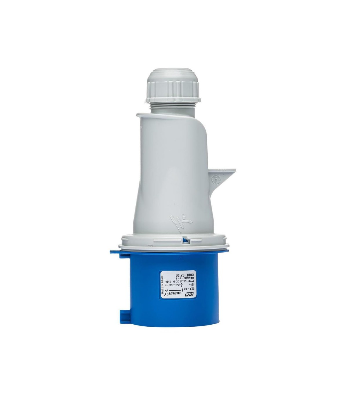 Clavija Aérea Cetac 2P+T 32A 200/250V 6H IP44 IDE
