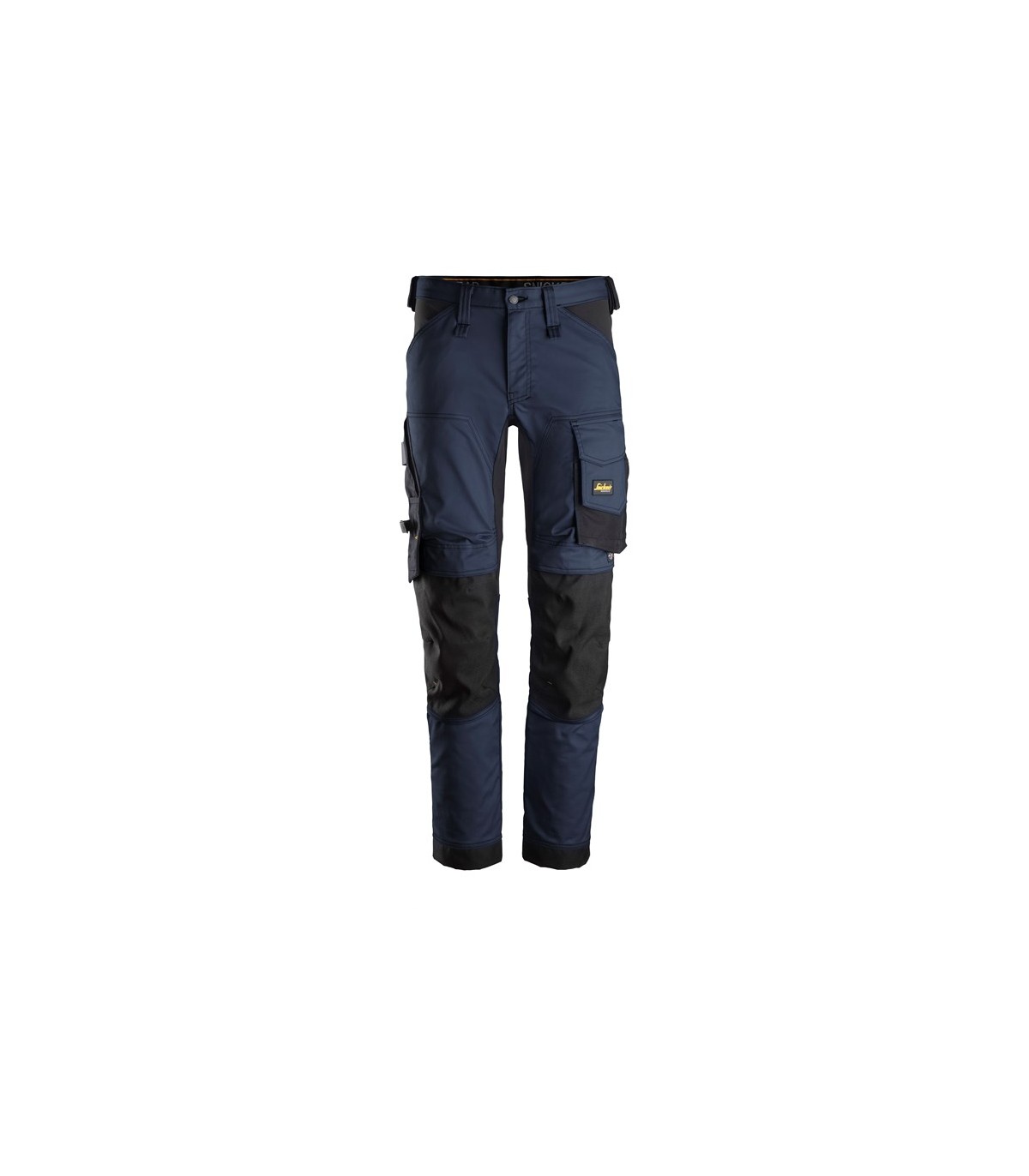Pantalones elásticos AllroundWork Slim Fit Azul Marino-Negro