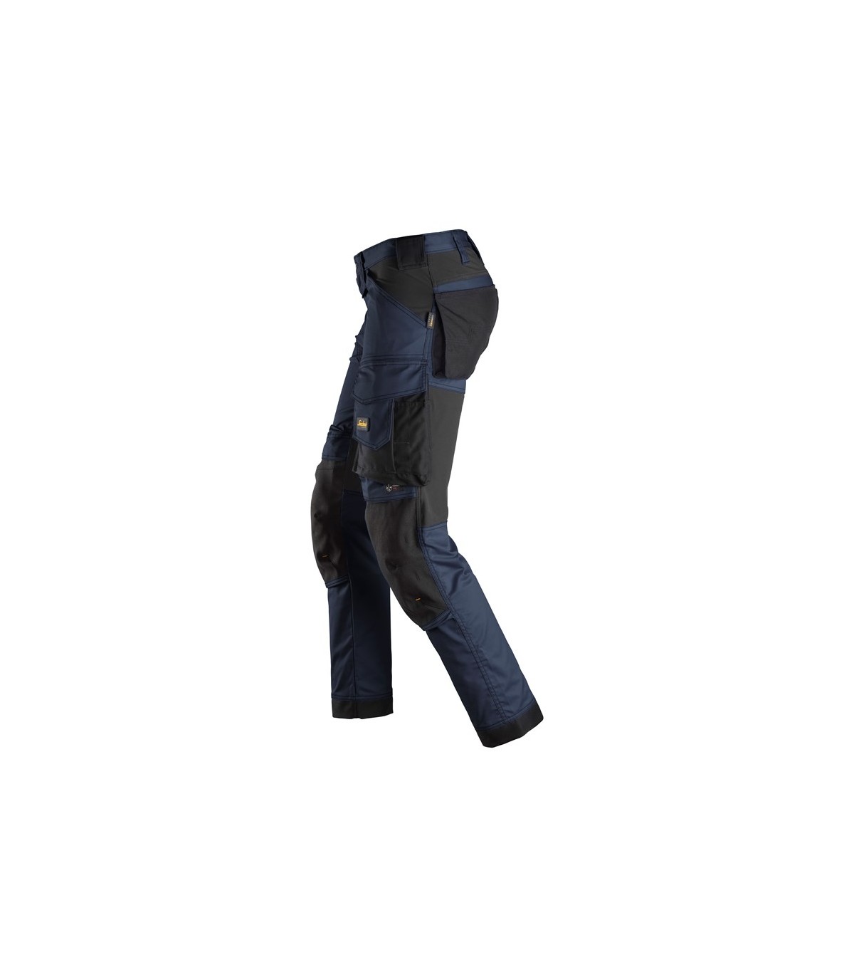 Pantalones elásticos AllroundWork Slim Fit Azul Marino-Negro