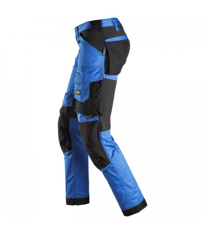 Pantalones elásticos AllroundWork Slim Fit Azul-Negro