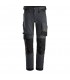 Pantalones elásticos AllroundWork Slim Fit Gris Acero-Negro