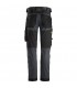 Pantalones elásticos AllroundWork Slim Fit Gris Acero-Negro