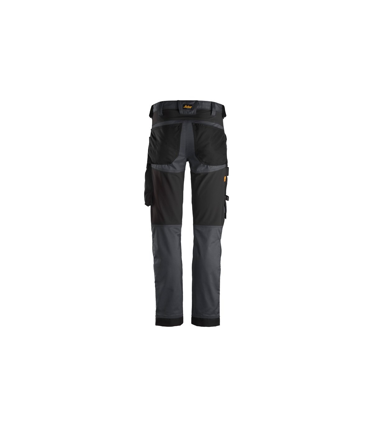 Pantalones elásticos AllroundWork Slim Fit Gris Acero-Negro