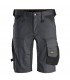 Pantalones Cortos elásticos AllroundWork Slim Fit Gris Acero-Negro