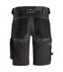 Pantalones Cortos elásticos AllroundWork Slim Fit Gris Acero-Negro