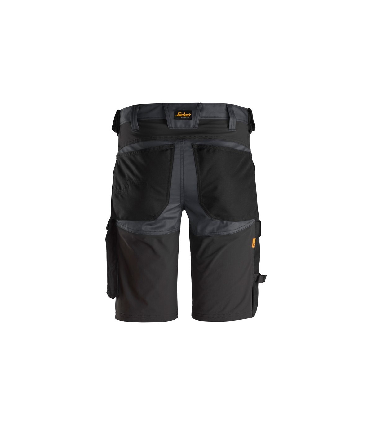 Pantalones Cortos elásticos AllroundWork Slim Fit Gris Acero-Negro