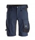 Pantalones Cortos elásticos AllroundWork Slim Fit Azul Marino-Negro