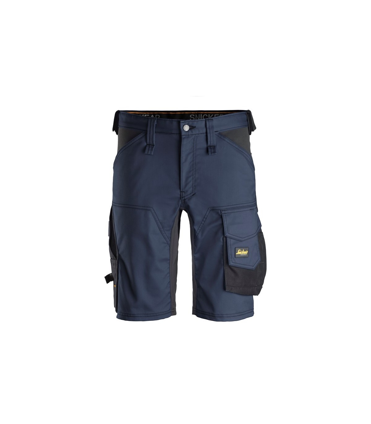 Pantalones Cortos elásticos AllroundWork Slim Fit Azul Marino-Negro