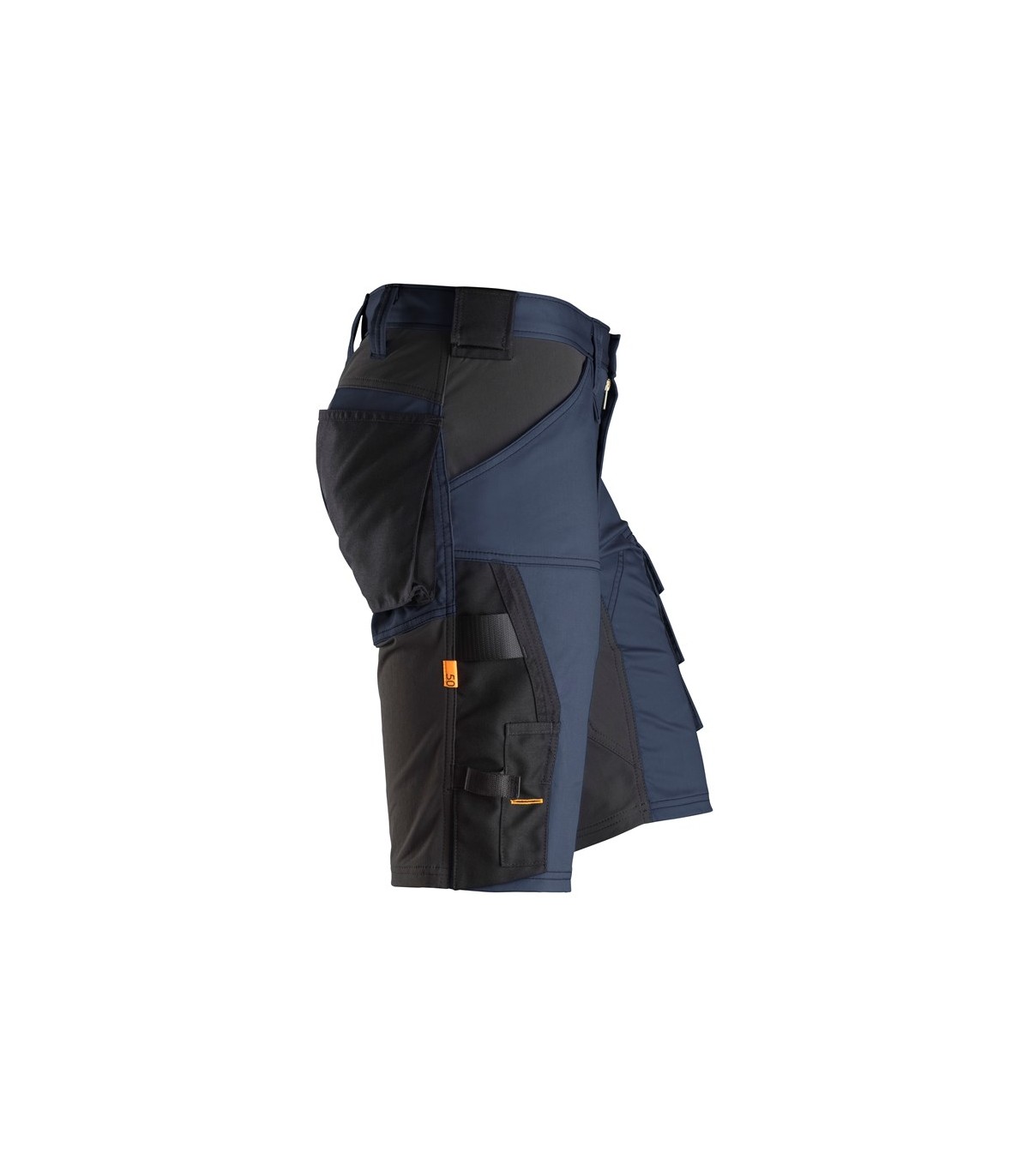 Pantalones Cortos elásticos AllroundWork Slim Fit Azul Marino-Negro