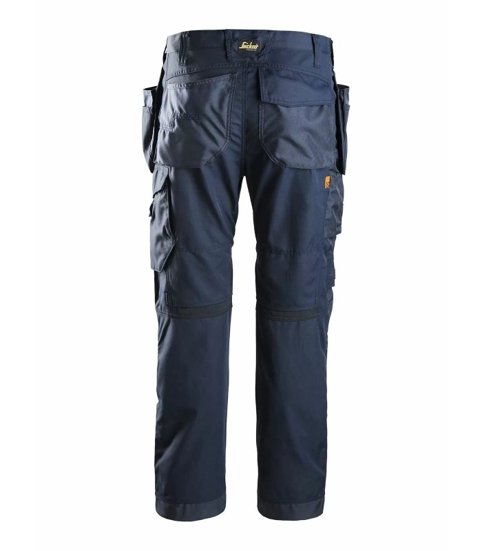 Pantalones elásticos AllroundWork con bolsillos flotantes Azul Marino-Negro