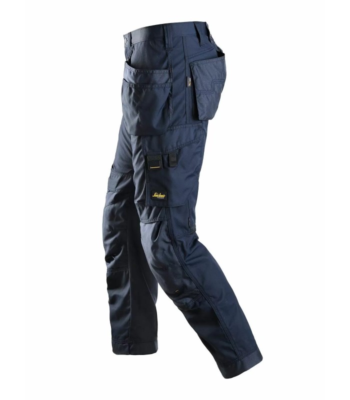 Pantalones elásticos AllroundWork con bolsillos flotantes Azul Marino-Negro