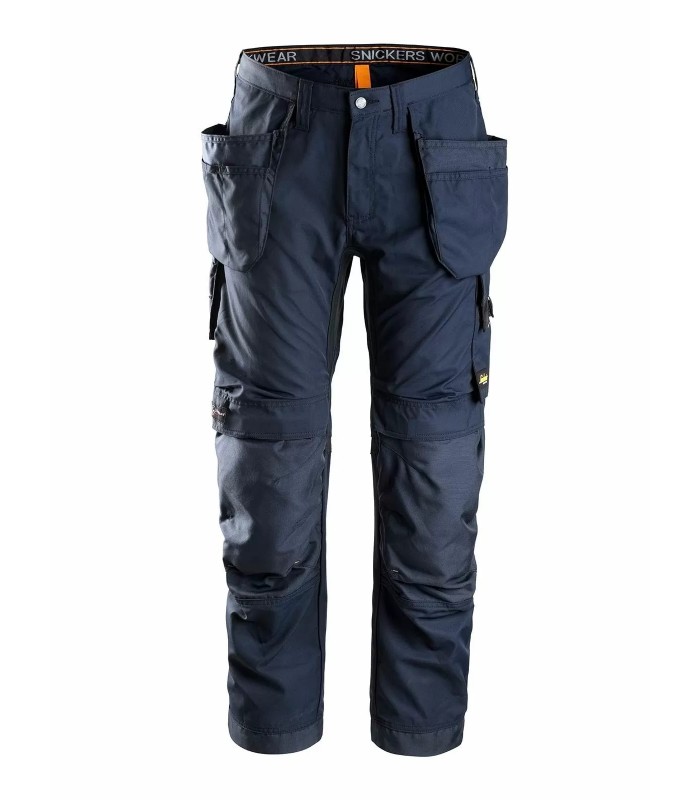 Pantalones elásticos AllroundWork con bolsillos flotantes Azul Marino-Negro