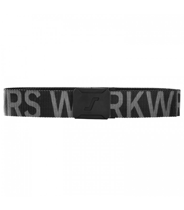 Cinturón con logo Negro-Gris Acero Talla Única
