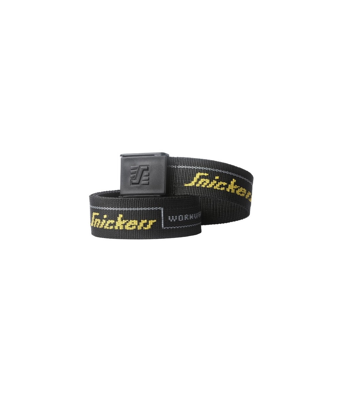 Cinturón con logotipo Negro-Amarillo