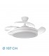Ventilador Bayomo DC 59W 6980Lm 4 Aspas Blanco CCT