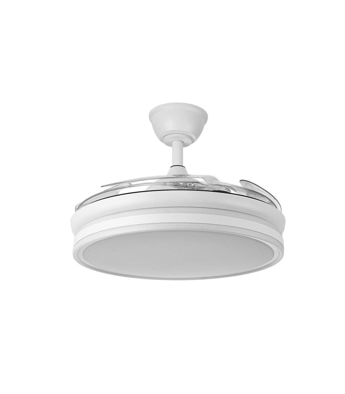 Ventilador Bayomo DC 59W 6980Lm 4 Aspas Blanco CCT