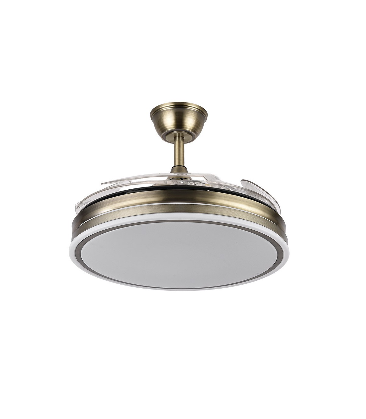Ventilador Bayomo DC 59W 6980Lm 4 Aspas Cuero CCT