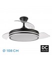 Ventilador Bayomo DC 59W 6980Lm 4 Aspas Negro CCT