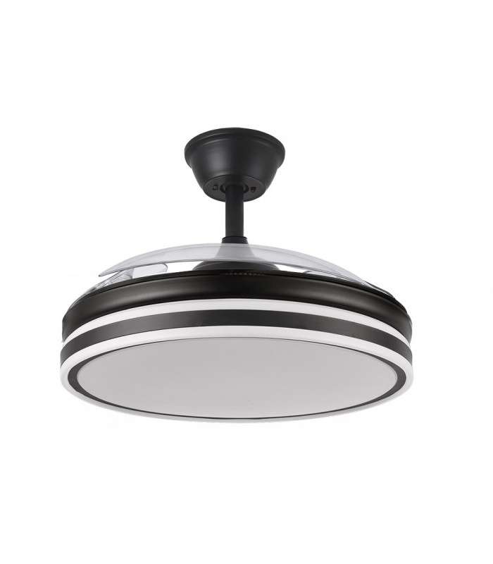 Ventilador Bayomo DC 59W 6980Lm 4 Aspas Negro CCT